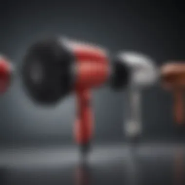 Comparison of Popular Round Brush Blow Dryers Comparison of various round brush blow dryers lined up