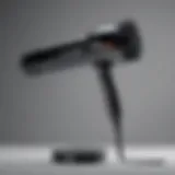 A sleek round brush blow dryer showcasing modern design