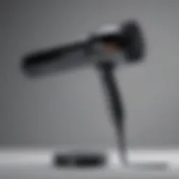 A sleek round brush blow dryer showcasing modern design