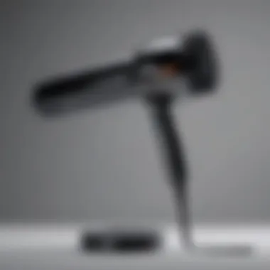 A sleek round brush blow dryer showcasing modern design