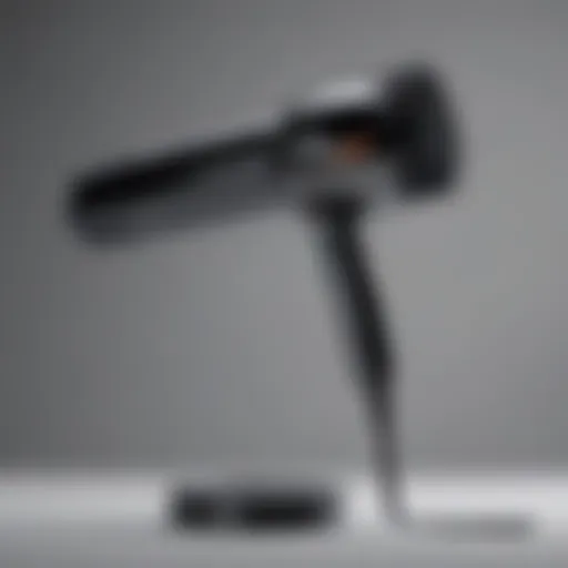 A sleek round brush blow dryer showcasing modern design
