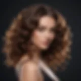 Elegant curls created with a triple waver curling iron