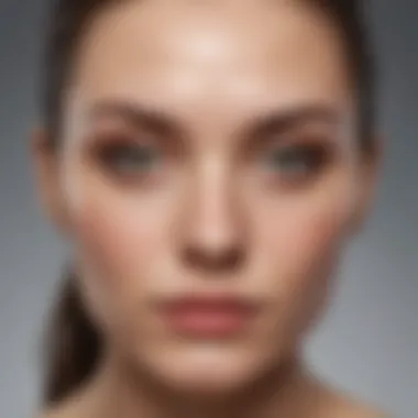 Dietary Impacts on Skin Condition Visual representation of healthy versus unhealthy dietary choices