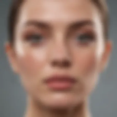 Psychological Factors Affecting Skin Health Conceptual image showing stress and its effect on skin