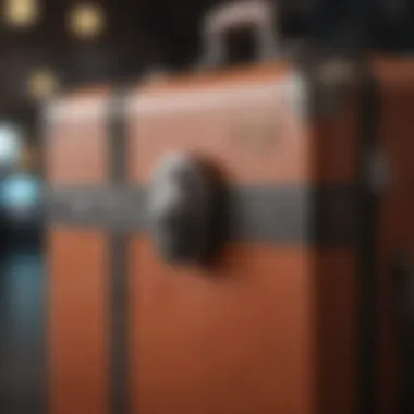 Infographic displaying travel security tips related to suitcase locks