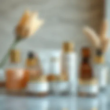 Selection of Facial Treatment Products An array of facial treatment products displayed aesthetically.