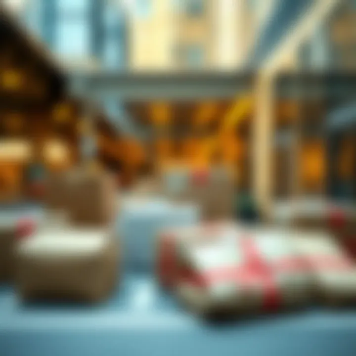 Illustration of various shipping methods available for delivery