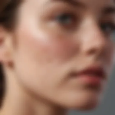 Acne on Jawline Close-up of skin showing acne on jawline