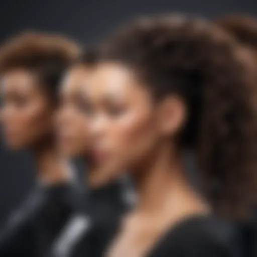 Diverse collection of protective hairstyles displayed on mannequins