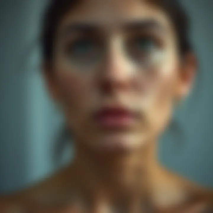 Diagram of Acne Triggers Diagram illustrating acne triggers and their effects on skin