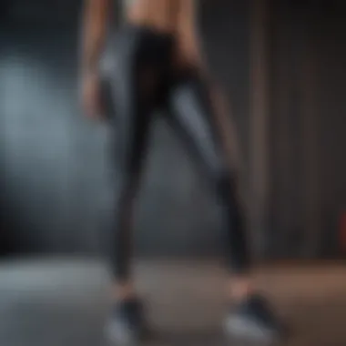 Diverse Range of High Rise Leggings A variety of high rise leggings in different colors and styles