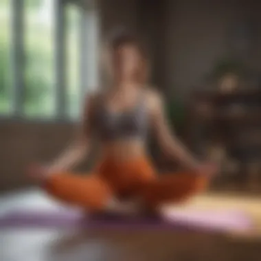 Yoga app interface showcasing various poses